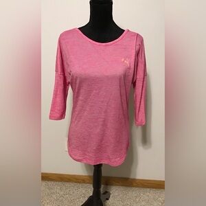 Puma Women's Long Sleeve Pink Tee